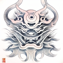Chinese Mythology Daemon tattoo design idea