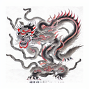 Chinese Mythology Daemon tattoo design idea