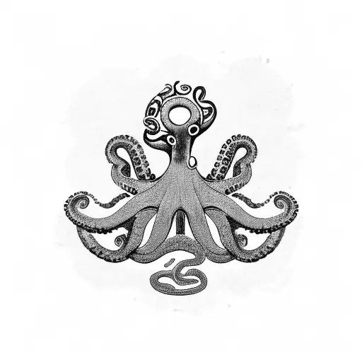 Filipino flag and octopus intertwined tattoo design idea