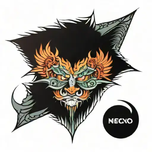 Pectoral tattoo design idea