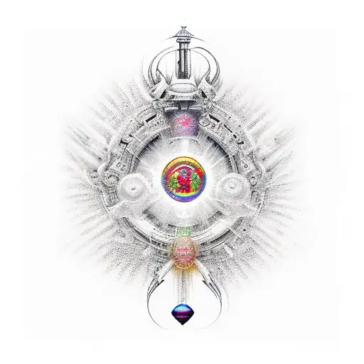 7 chakras  tattoo design idea