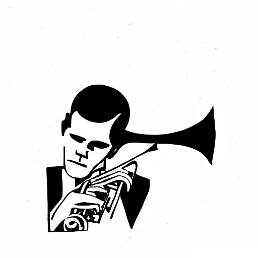 chet baker in purgatory waiting somebody tattoo design idea