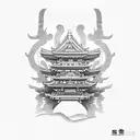 Shinto shrine tattoo design idea