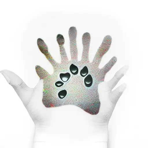 cats paw print  tattoo design idea