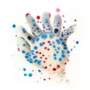 cats paw print  tattoo design idea