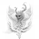 Griffin tattoo design idea