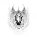 mustang tattoo design idea