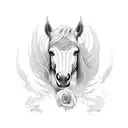 mustang tattoo design idea