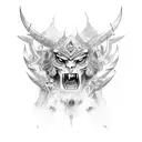 warrior spirit tattoo design idea