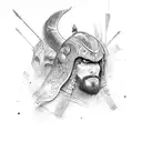 warrior spirit tattoo design idea