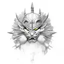 warrior spirit tattoo design idea