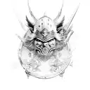 warrior spirit tattoo design idea