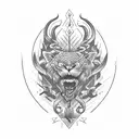 Tae with open red heart tattoo design idea