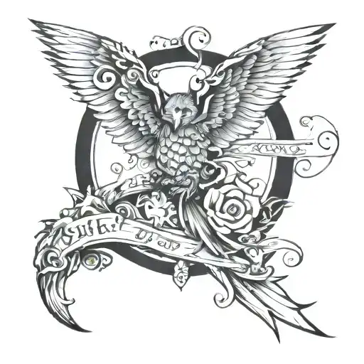 something with risk and rich  tattoo design idea