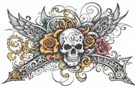 something with risk and rich for writs  tattoo design idea
