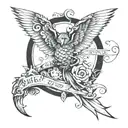 something with risk and rich  tattoo design idea