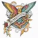 something with risk and rich  tattoo design idea