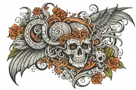 something with risk and rich for writs  tattoo design idea