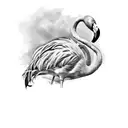 flamingo tattoo design idea