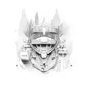 Stadium tattoo design idea