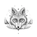 totem fox books tattoo design idea