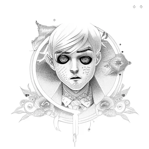 Lil peep tattoo design idea