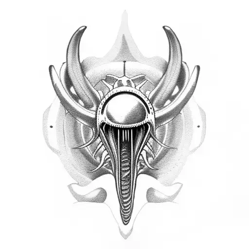 xenomorph tattoo design idea
