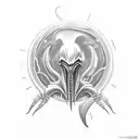 xenomorph  tattoo design idea