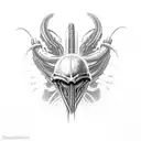 xenomorph  tattoo design idea