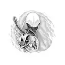 xenomorph  tattoo design idea