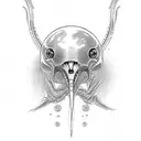 xenomorph  tattoo design idea