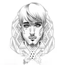 Lil peep tattoo design idea