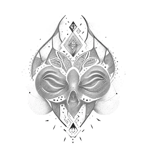 dark feminine energy sternum tattoo  tattoo design idea