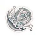 dark feminine energy sternum tattoo  tattoo design idea