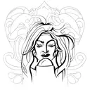 madonna tattoo design idea