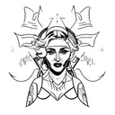 madonna tattoo design idea