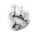 mad hatter tattoo design idea