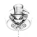 mad hatter tattoo design idea