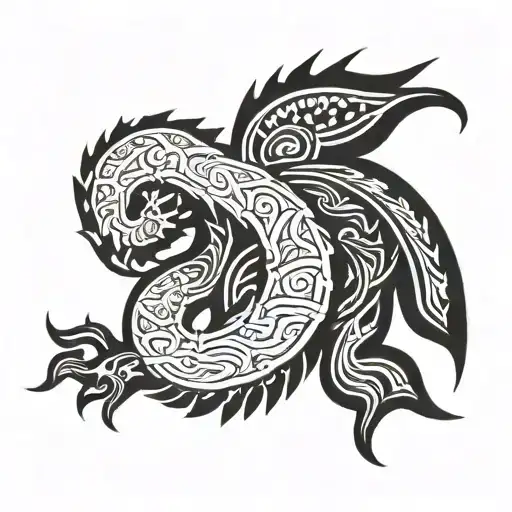 Tribal Arawak tattoo design idea