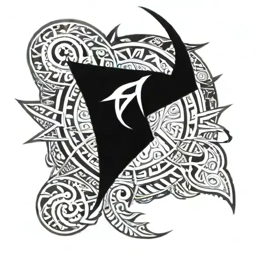 Tribal "Arawak" compas tattoo tattoo design idea