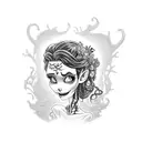 corpse Bride tattoo design idea
