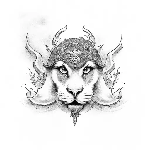 Give heaven some hell tattoo design idea