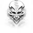 Give heaven some hell tattoo design idea