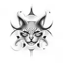 Give heaven some hell tattoo design idea