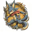 lucario tattoo design idea