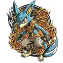 lucario tattoo design idea