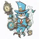 Mordecai Regular Show tattoo design idea