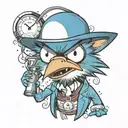 Mordecai Regular Show tattoo design idea