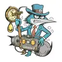 Mordecai Regular Show tattoo design idea