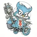 Mordecai Regular Show tattoo design idea